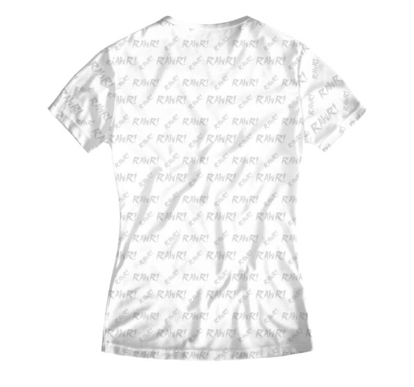 Футболка женская Rawr kitten White