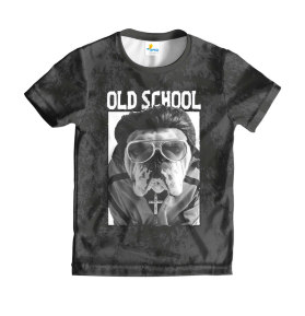 Футболка детская Old SchooL Dog Dark