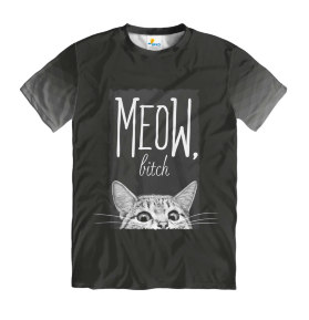 Футболка мужская Meow bitch