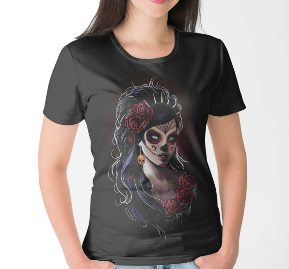 Футболка женская Dia De Los Muertos