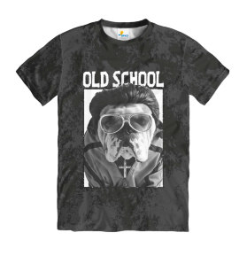 Футболка мужская Old SchooL Dog Dark