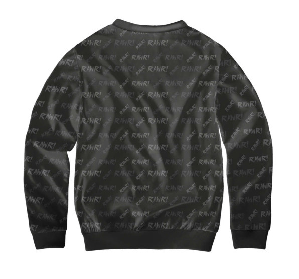 Свитшот детский Rawr kitten Black