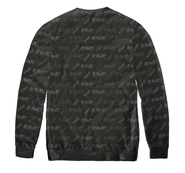 Свитшот мужской Rawr kitten Black