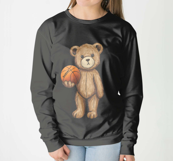 Свитшот женский Мишка Basket