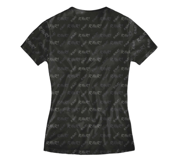 Футболка женская Rawr kitten Black