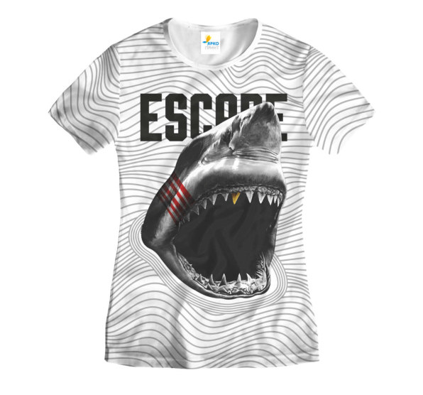 Футболка женская Escape Shark White