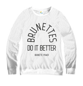 Свитшот женский BRUNETTES Do it Better White