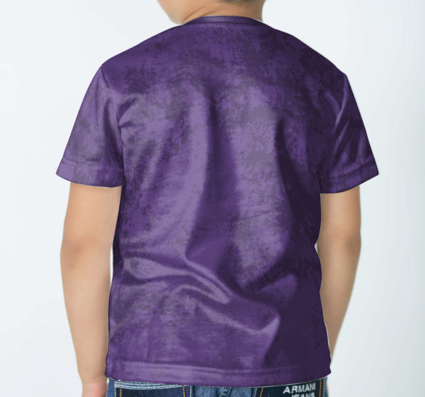 Футболка детская Скейт язык Purple
