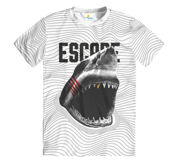 Футболка мужская Escape Shark White