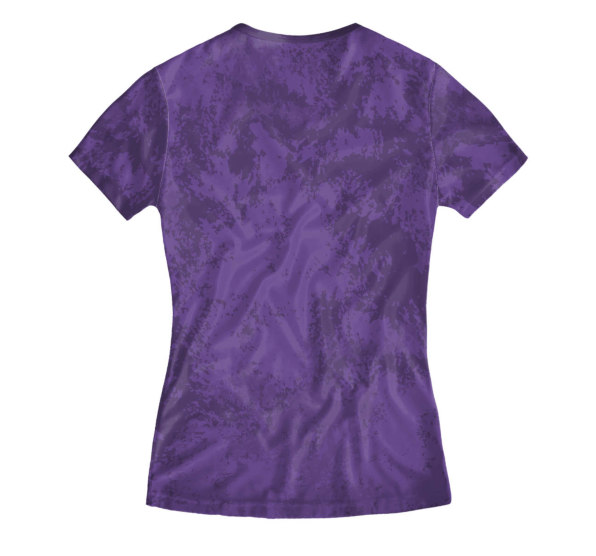 Футболка женская Скейт язык Purple