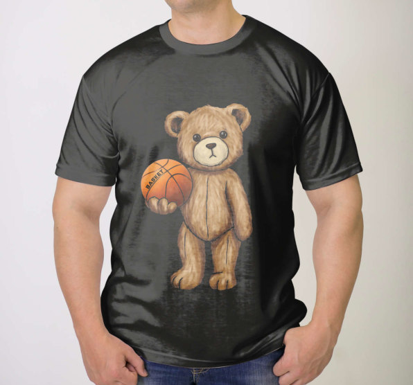 Футболка мужская Мишка Basket