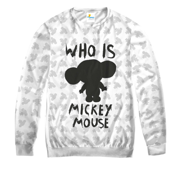 Свитшот мужской Who is Mickey mouse