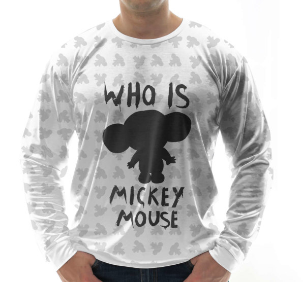 Свитшот мужской Who is Mickey mouse