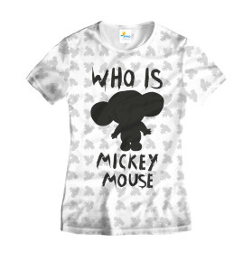 Футболка женская Who is Mickey mouse