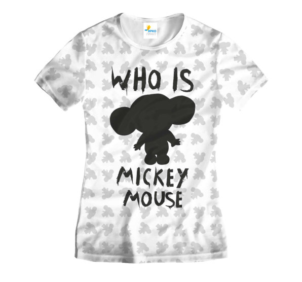 Футболка женская Who is Mickey mouse