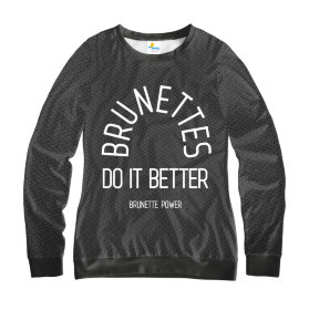 Свитшот женский BRUNETTES Do it Better Black