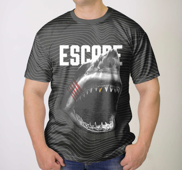 Футболка мужская Escape Shark Black