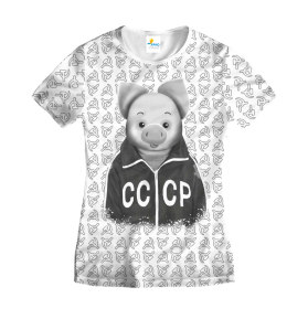 Футболка женская Хрюша Old СССР