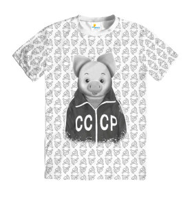Футболка мужская Хрюша Old СССР