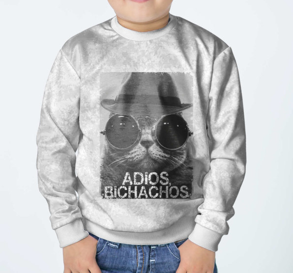 Свитшот детский Adios Bichachos Белая