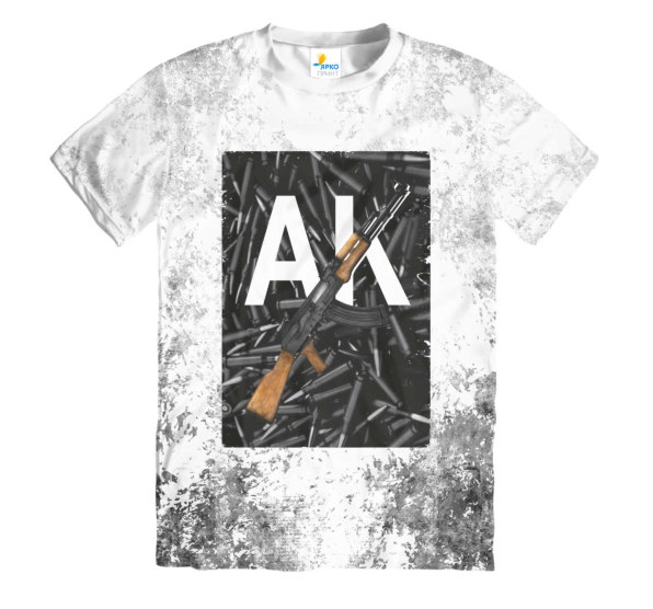 Футболка мужская АК-47 White