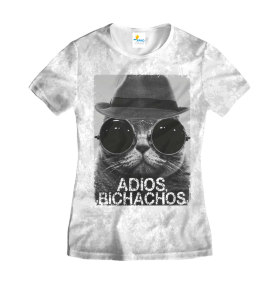 Футболка женская Adios Bichachos Белая