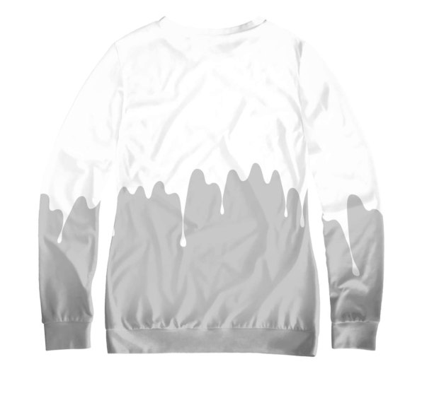 Свитшот женский Ice cream skull White