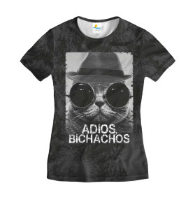 Футболка женская Adios Bichachos Черная