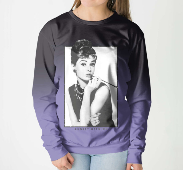Свитшот женский Audrey Hepburn Dark