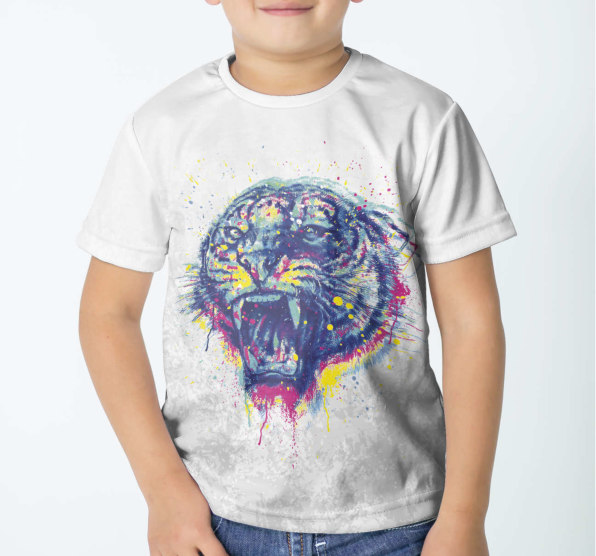Футболка детская Тигр 3D cmyk