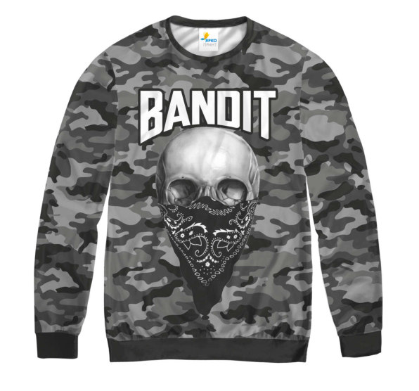 Свитшот мужской Bandit Skull Dark