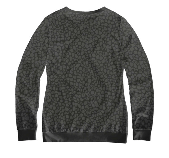 Свитшот женский Leopard Dont Touch Black
