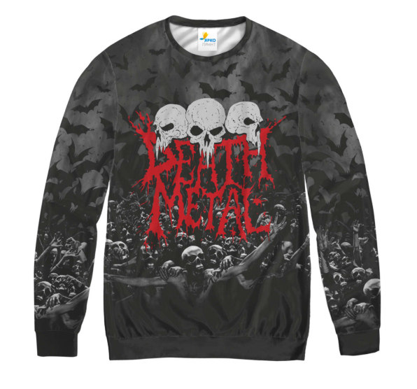 Свитшот мужской Death Metal Skull
