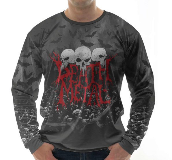 Свитшот мужской Death Metal Skull