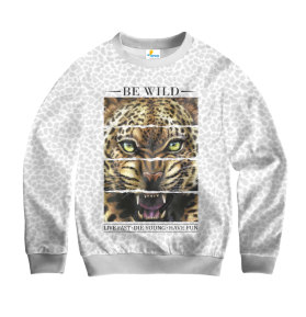 Свитшот детский Be Wild White