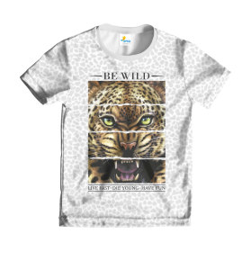Футболка детская Be Wild White