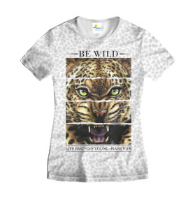 Футболка женская Be Wild White