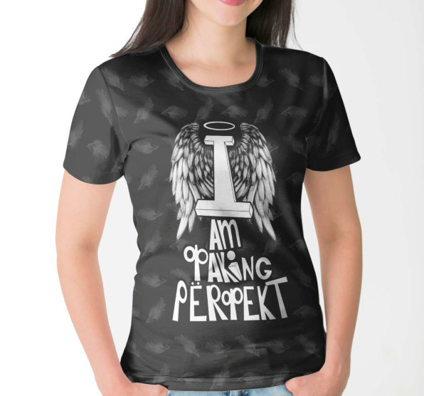 Футболка женская I am Фaking PerФekt Dark
