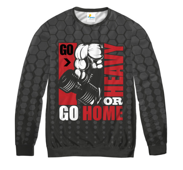 Свитшот мужской Go Home or Heavy