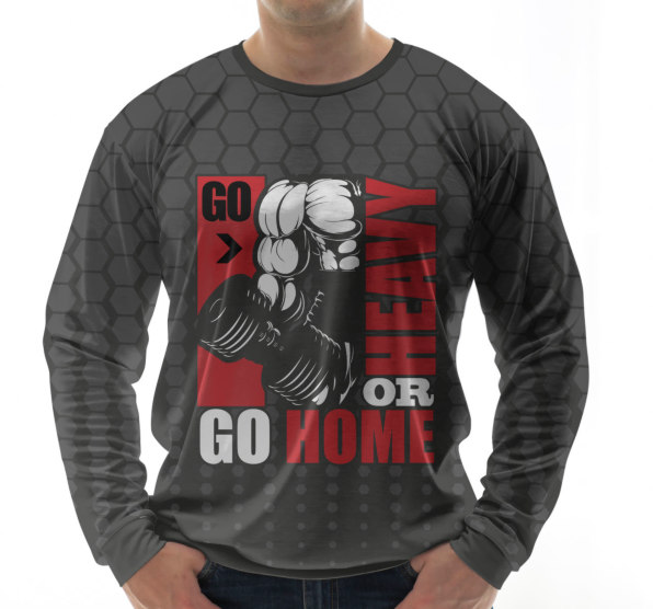 Свитшот мужской Go Home or Heavy